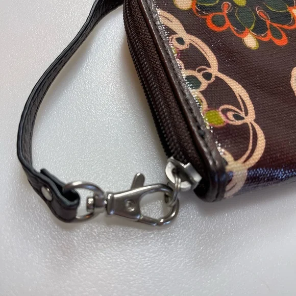 Fossil PVC Coated Leather Wristlet Wallet Small Phone Holder - Picture 6 of 7